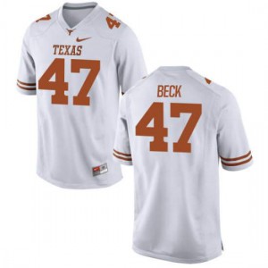 #47 Andrew Beck Texas Longhorns Women Replica Stitched Jerseys White