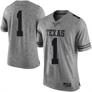#1 Andrew Jones University of Texas Men Limited Football Jerseys Gray