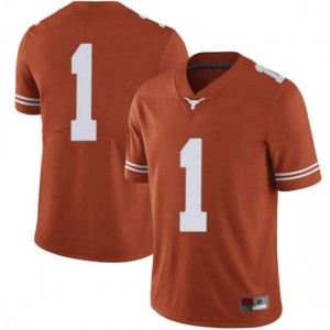 #1 Andrew Jones University of Texas Men Limited Official Jersey Orange