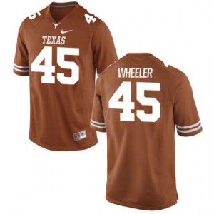 #45 Anthony Wheeler University of Texas Men Game Player Jersey Tex Orange