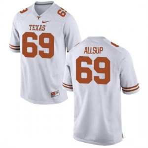 #69 Austin Allsup Texas Longhorns Women Limited Football Jersey White