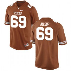 #69 Austin Allsup UT Youth Game Stitched Jersey Tex Orange