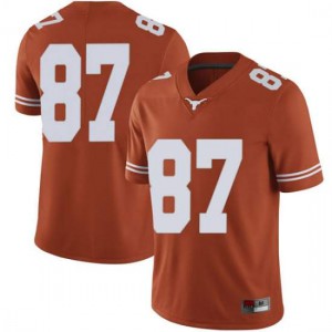 #87 Austin Hibbetts Texas Longhorns Men Limited Embroidery Jerseys Orange