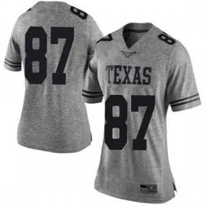 #87 Austin Hibbetts Texas Longhorns Women Limited Official Jerseys Gray