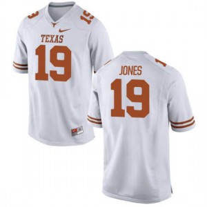 #19 Brandon Jones University of Texas Youth Game Stitched Jerseys White