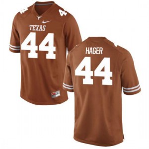 #44 Breckyn Hager Longhorns Men Authentic College Jersey Tex Orange