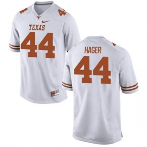 #44 Breckyn Hager University of Texas Men Authentic Player Jersey White