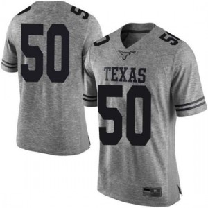 #50 Byron Vaughns University of Texas Men Limited Embroidery Jersey Gray