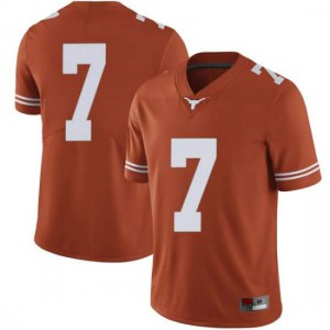 #7 Caden Sterns University of Texas Men Limited Embroidery Jersey Orange