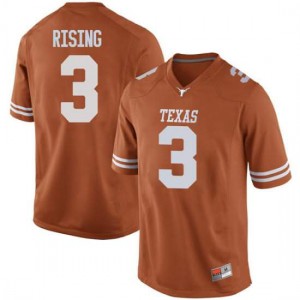 #3 Cameron Rising University of Texas Men Replica Official Jersey Orange
