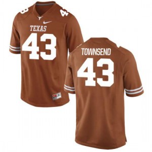 #43 Cameron Townsend University of Texas Men Authentic Official Jersey Tex Orange
