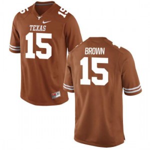 #15 Chris Brown UT Men Authentic NCAA Jerseys Tex Orange