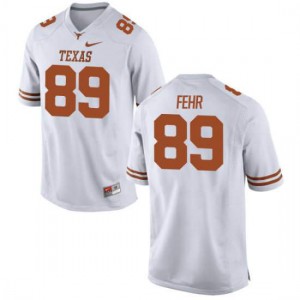 #89 Chris Fehr Longhorns Youth Authentic Player Jerseys White