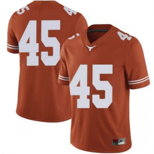 #45 Chris Naggar University of Texas Men Limited NCAA Jerseys Orange