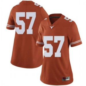 #57 Cort Jaquess University of Texas Women Limited Stitched Jerseys Orange