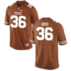 #36 Demarco Boyd Texas Longhorns Youth Authentic Player Jersey Tex Orange