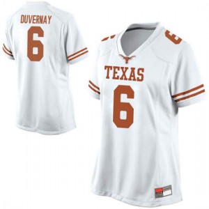 #6 Devin Duvernay UT Women Game Embroidery Jerseys White