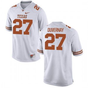 #27 Donovan Duvernay Texas Longhorns Men Authentic Embroidery Jerseys White