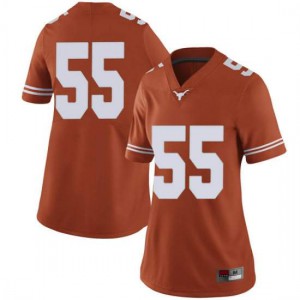 #55 Elijah Mitrou-Long University of Texas Women Limited NCAA Jerseys Orange
