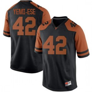 #42 Femi Yemi-Ese Longhorns Men Replica NCAA Jerseys Black
