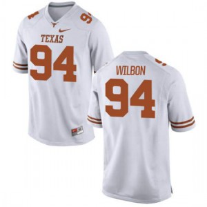 #94 Gerald Wilbon Texas Longhorns Youth Authentic Stitch Jerseys White