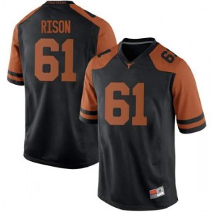 #61 Ishan Rison UT Men Replica Player Jerseys Black