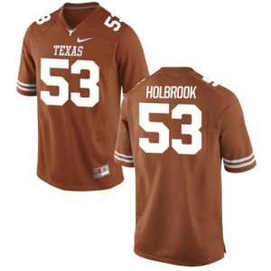 #53 Jak Holbrook University of Texas Women Replica NCAA Jerseys Tex Orange