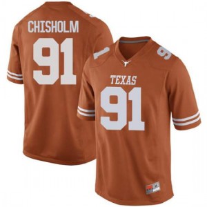 #91 Jamari Chisholm Texas Longhorns Men Game Football Jersey Orange
