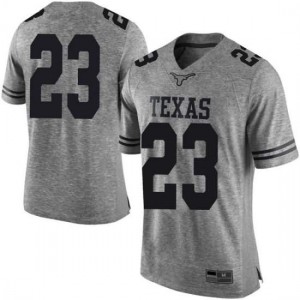 #23 Jarrett Smith University of Texas Men Limited Stitch Jerseys Gray