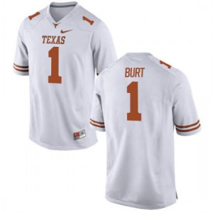 #1 John Burt Texas Longhorns Youth Authentic Embroidery Jersey White