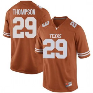 #29 Josh Thompson Texas Longhorns Men Game Embroidery Jerseys Orange