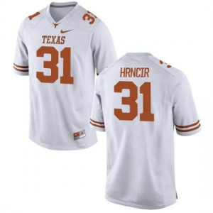 #31 Kyle Hrncir Longhorns Youth Authentic High School Jersey White