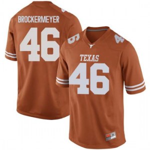 #46 Luke Brockermeyer University of Texas Men Replica NCAA Jersey Orange