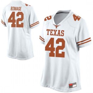 #42 Marqez Bimage University of Texas Women Game College Jerseys White