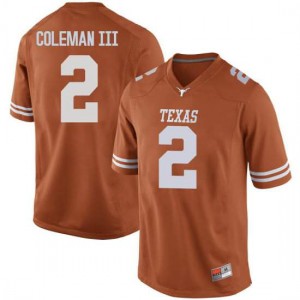#2 Matt Coleman III University of Texas Men Replica Alumni Jerseys Orange
