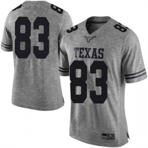 #83 Michael David Poujol University of Texas Men Limited Official Jerseys Gray