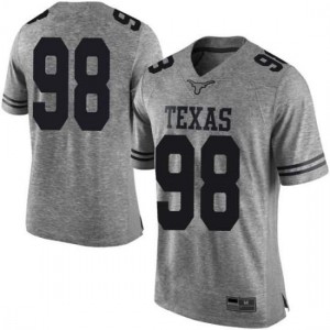 #98 Moro Ojomo University of Texas Men Limited High School Jerseys Gray