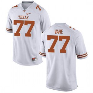 #77 Patrick Vahe University of Texas Men Authentic NCAA Jerseys White