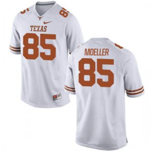 #85 Philipp Moeller Longhorns Youth Limited Stitch Jerseys White
