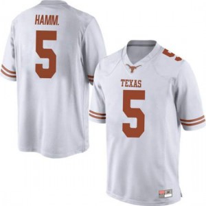 #5 Royce Hamm Jr. University of Texas Men Game Alumni Jersey White
