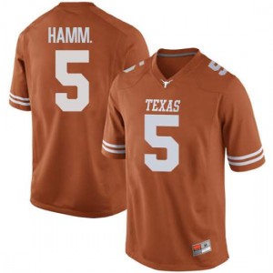 #5 Royce Hamm Jr. UT Men Replica Embroidery Jerseys Orange