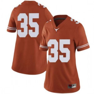 #35 Russell Hine Longhorns Women Limited College Jersey Orange