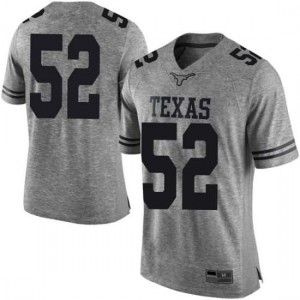 #52 Samuel Cosmi University of Texas Men Limited University Jerseys Gray