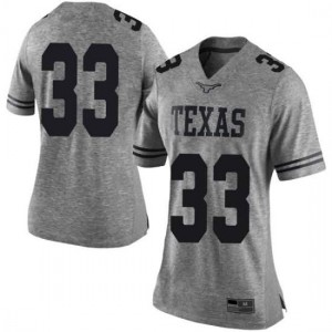 #33 Tim Yoder University of Texas Women Limited Embroidery Jersey Gray