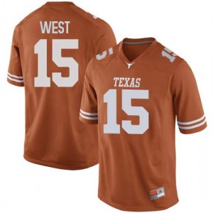 #15 Travis West UT Men Game Football Jerseys Orange
