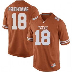 #18 Tremayne Prudhomme University of Texas Men Replica NCAA Jerseys Orange