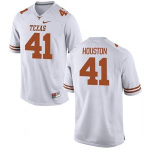 #41 Tristian Houston Longhorns Youth Authentic Stitched Jersey White
