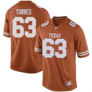 #63 Troy Torres UT Men Game College Jerseys Orange