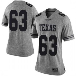 #63 Troy Torres Texas Longhorns Women Limited Embroidery Jerseys Gray